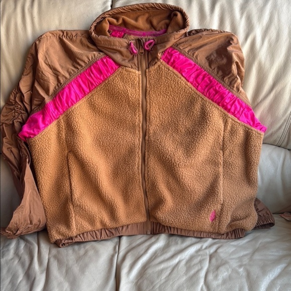 Amelia Water Resistant Fleece Jacket size large